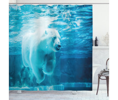 Arctic Polar Underwater Shower Curtain