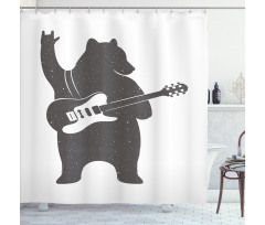 Music Guitar Rock 'n' Roll Shower Curtain