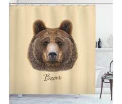 Strong Wild Beast Animal Shower Curtain