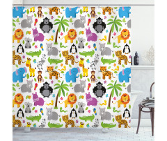 Various Animals Shower Curtain