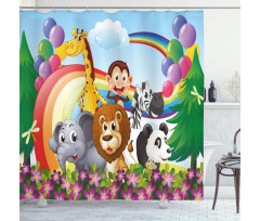 Animals at the Hilltop Shower Curtain