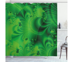 Vibrant Psychedelic Shower Curtain