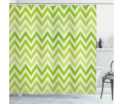 Traditional Chevron Shower Curtain