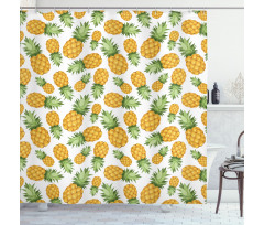 Ripe Pineapple Shower Curtain