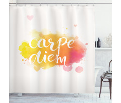 Carpe Diem Art Shower Curtain