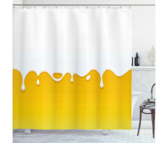 Dripping Milk Shower Curtain