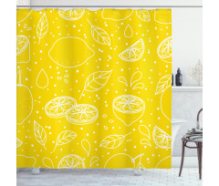 Juicy Lemons Shower Curtain