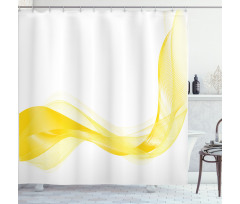 Lines Waves Shower Curtain