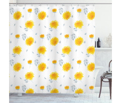 Autumn Florets Shower Curtain