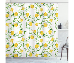 Botanical Theme Shower Curtain