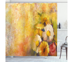 Rose Painting Shower Curtain
