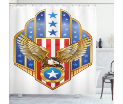 Freedom Flag Shower Curtain