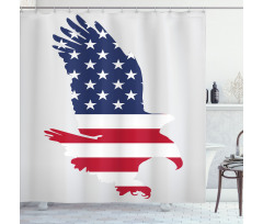 Stars Stripes USA Shower Curtain