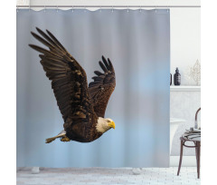 Hunter Bird in Open Sky Shower Curtain