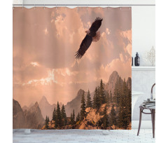 Nature Rocky Mountains Shower Curtain