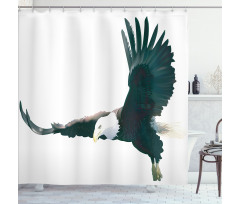 Huge Predator in Skies Shower Curtain