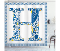 Azulejo Frame Shower Curtain