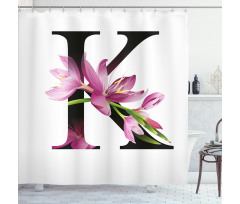 Blooming Kaffir Lily K Shower Curtain