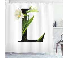 ABC Concept Lily and L Shower Curtain