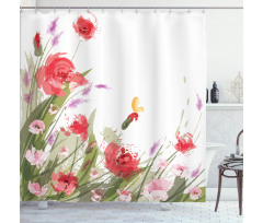 Floral Botany Shower Curtain