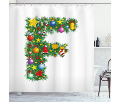 Chirstmas Bells Santa Shower Curtain