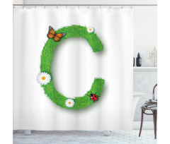 C with Grass Greenland Shower Curtain