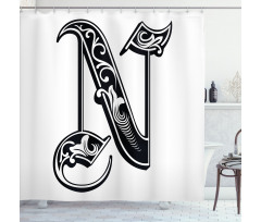 Gothic Victorian Style Shower Curtain