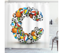 Fun Activity Equipment Shower Curtain