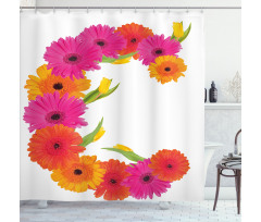 Vivid Floral Bouquet Shower Curtain