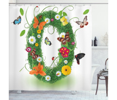 Springtime Butterflies Shower Curtain