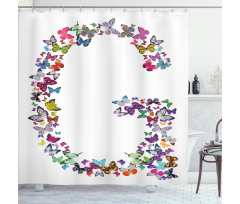 Exotic Butterflies Shower Curtain