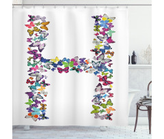 Exotic Composition Shower Curtain