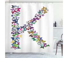 Nature Typography Shower Curtain