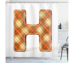 Retro Revival Typeset Shower Curtain