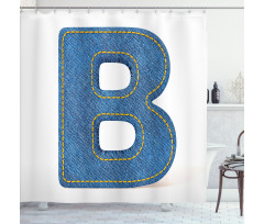 Jeans Retro Fashion Shower Curtain