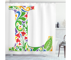 Leaf Blossom Shower Curtain