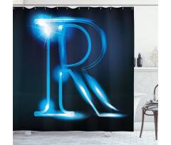 Futuristic Design R Shower Curtain