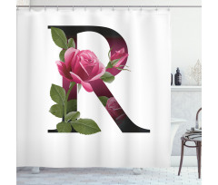Flower of Love Rose R Shower Curtain