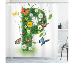 Lively Summer Wings Shower Curtain