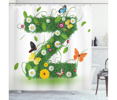 Fresh Summer Garden Shower Curtain