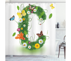 Summer Inspired C Shower Curtain