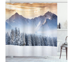 Land Pines Shower Curtain