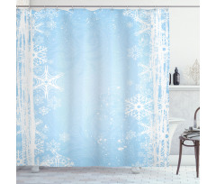 Christmas Snowflake Soft Shower Curtain