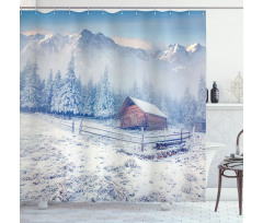 Old Farmhouse Rustic Shower Curtain