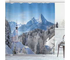 Bavaran Alps Germany Shower Curtain