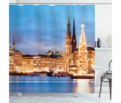 Hamburg Germany Old Town Shower Curtain