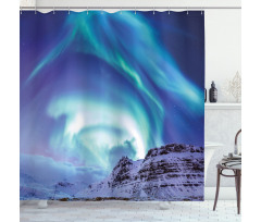 Aurora Borealis Iceland Shower Curtain