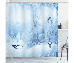 Wonderland Xmas Holiday Shower Curtain