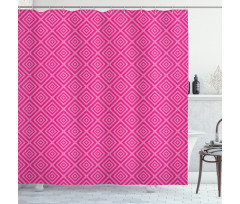 Squares Classical Tile Shower Curtain