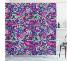 Old Fashioned Asian Shower Curtain